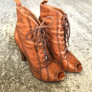 Vintage SAM EDELMAN Booties Size 6.5 Leather Venice Granny Western